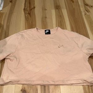 Tan pinkish Nike top